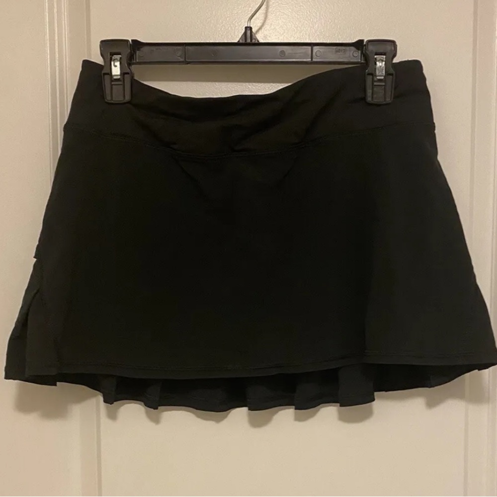Lululemon Run Pace Setter Skirt Black 6